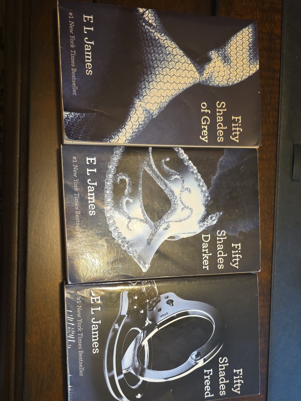 Fifty Shades Trilogy Box Set by E L James - Grey/Black Covers